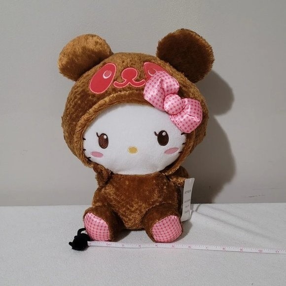 Sanrio hello kitty panda bear plaid plush 2016 - Picture 9 of 11
